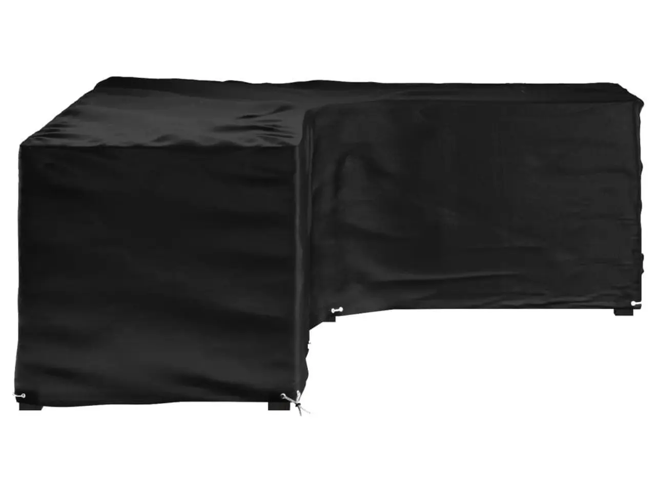 Billede 2 - L-formet havemøbelovertræk 260 x 210 x 80 cm - sort