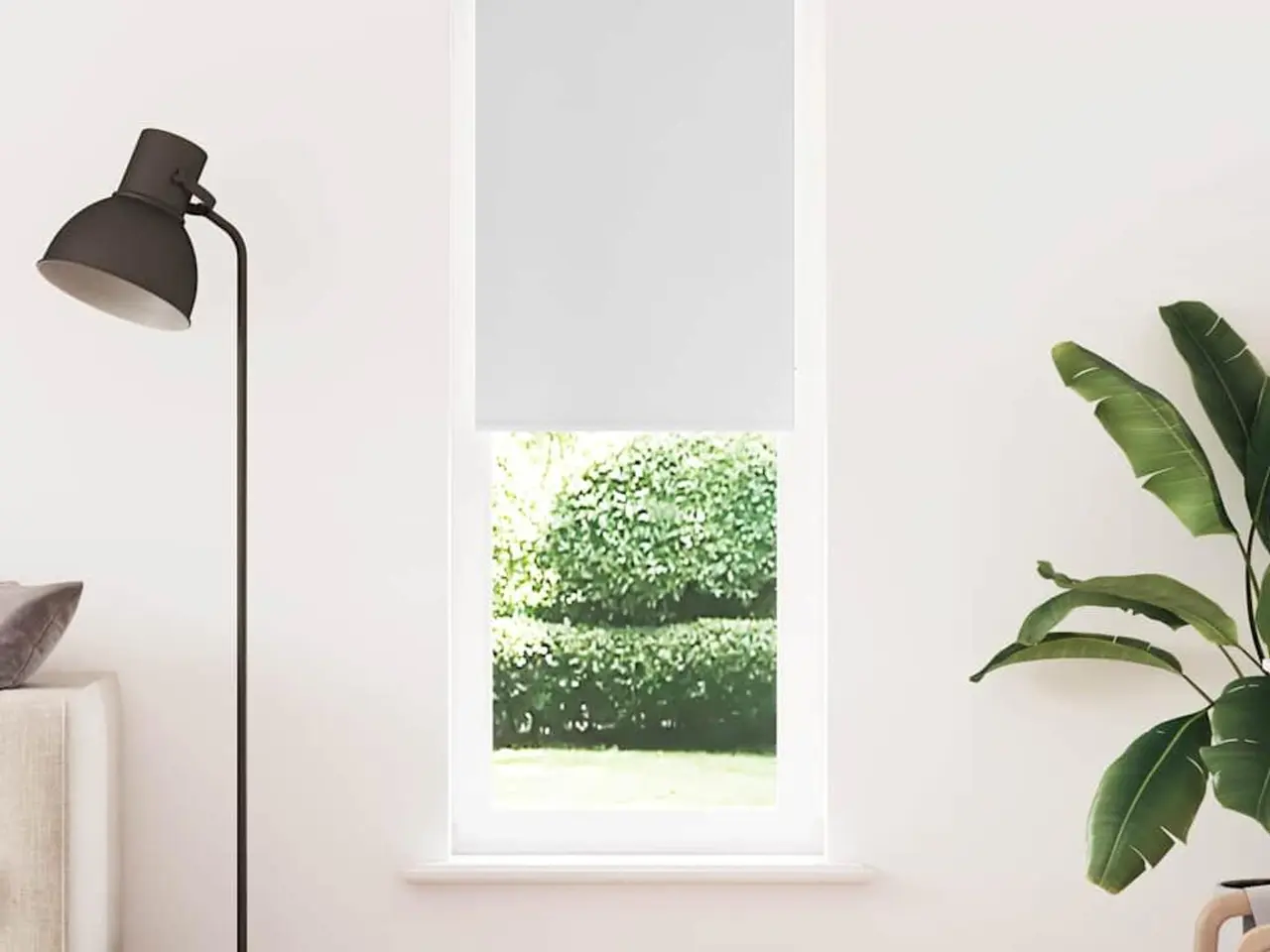 Billede 2 - Mørklægnings-rullegardin 80×210 cm - hvid polyester, stofbredde 75,7 cm