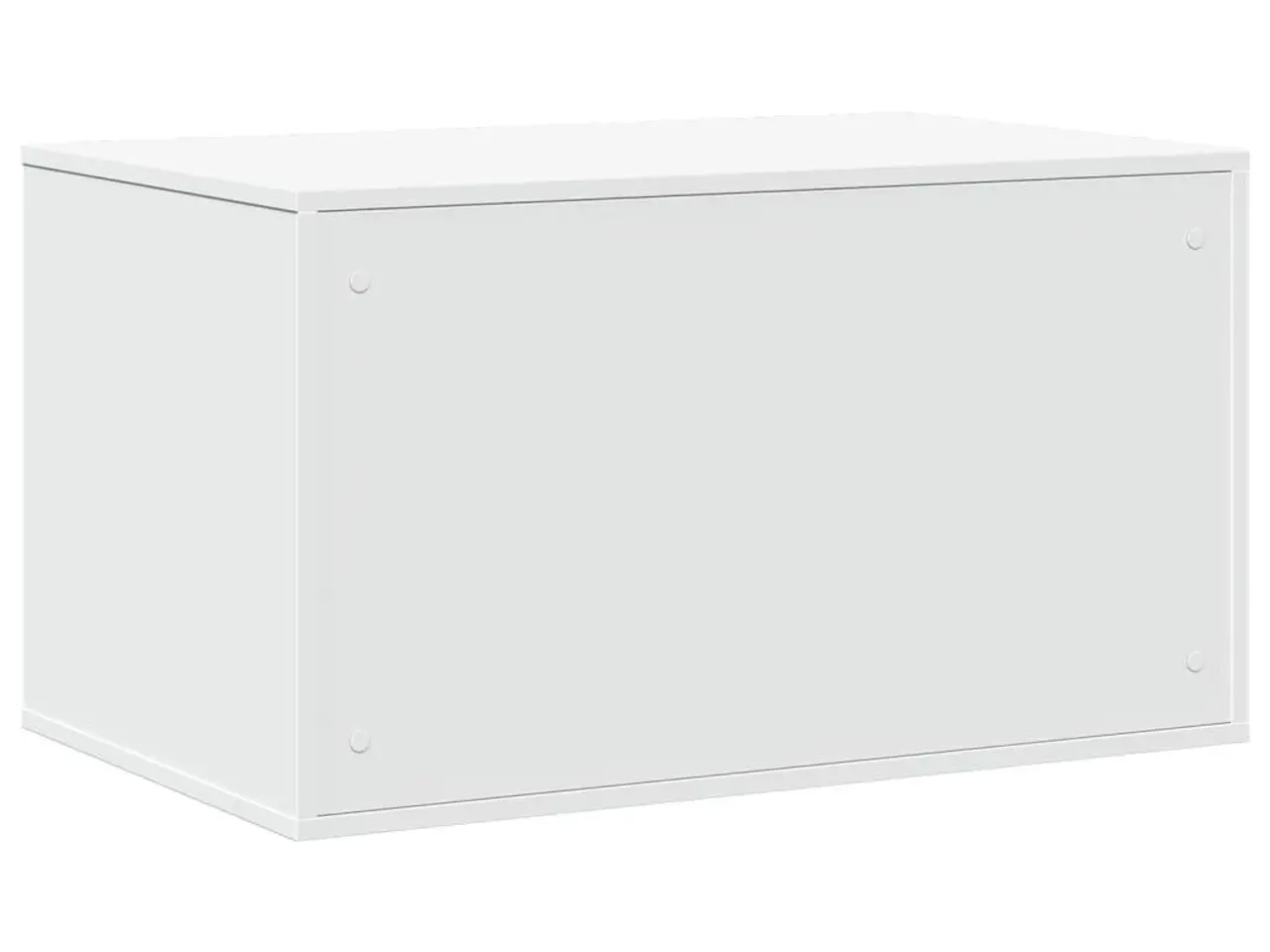 Billede 7 - Toiletskjuler til kattebakke - konstrueret træ, hvid 80×50×45 cm