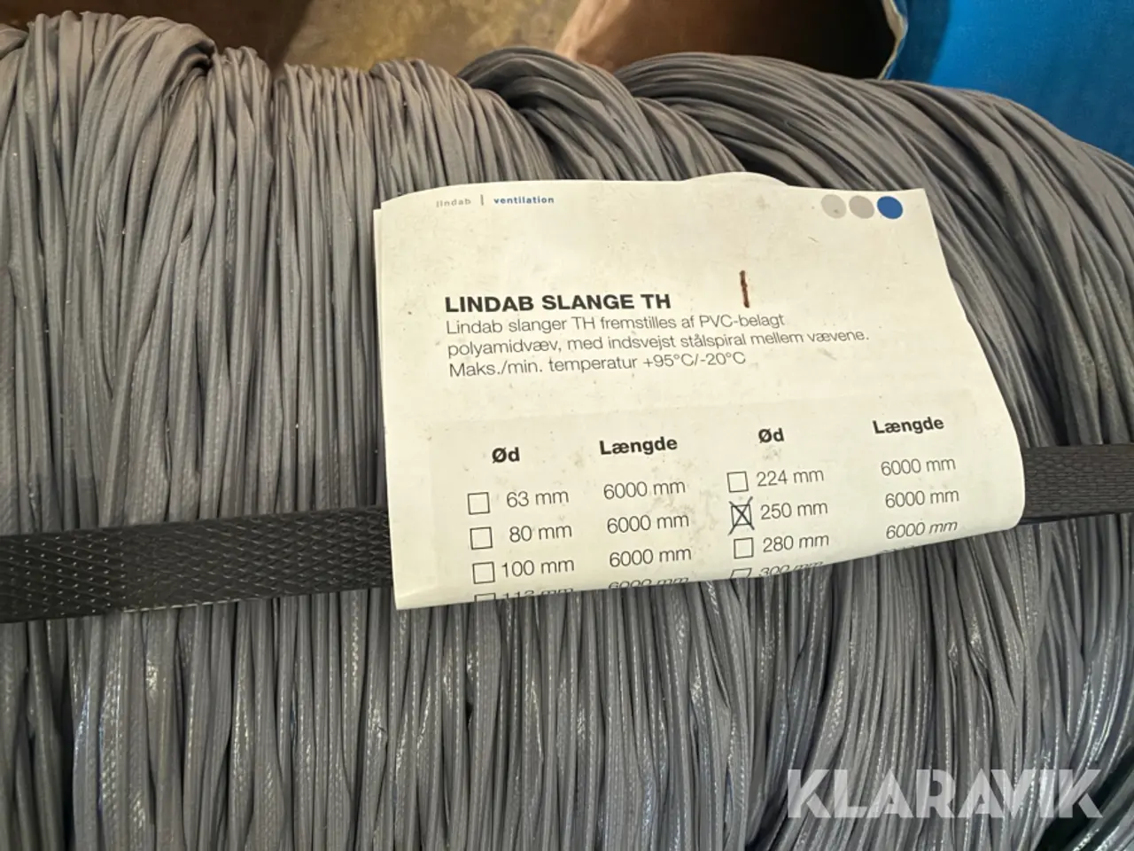 Billede 5 - Ventilationsslanger Lindab TH Ø250 24 stk.