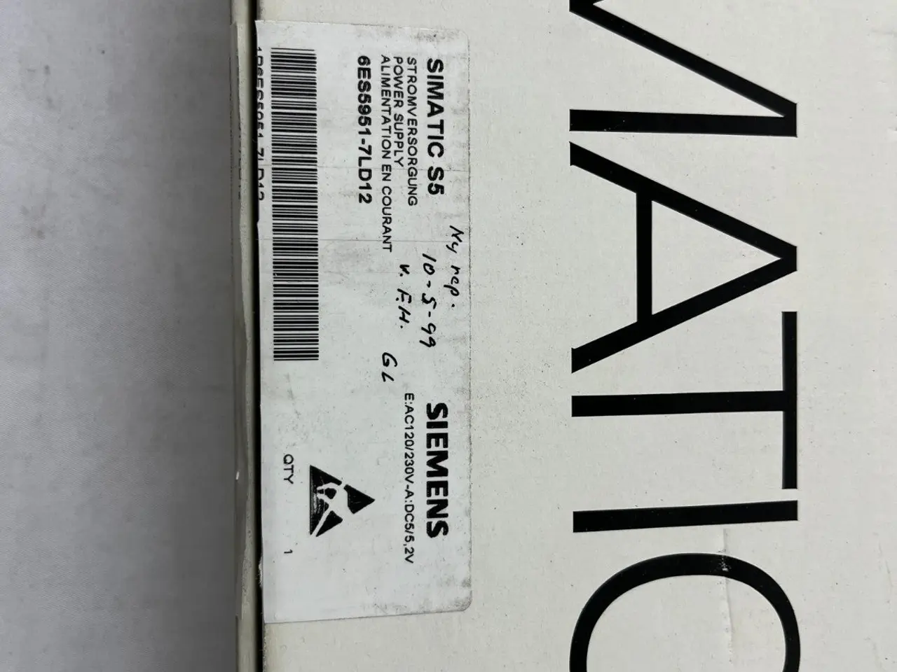 Billede 3 - Siemens SIMATIC S5 PS 951 strømforsyning 115/230 V
