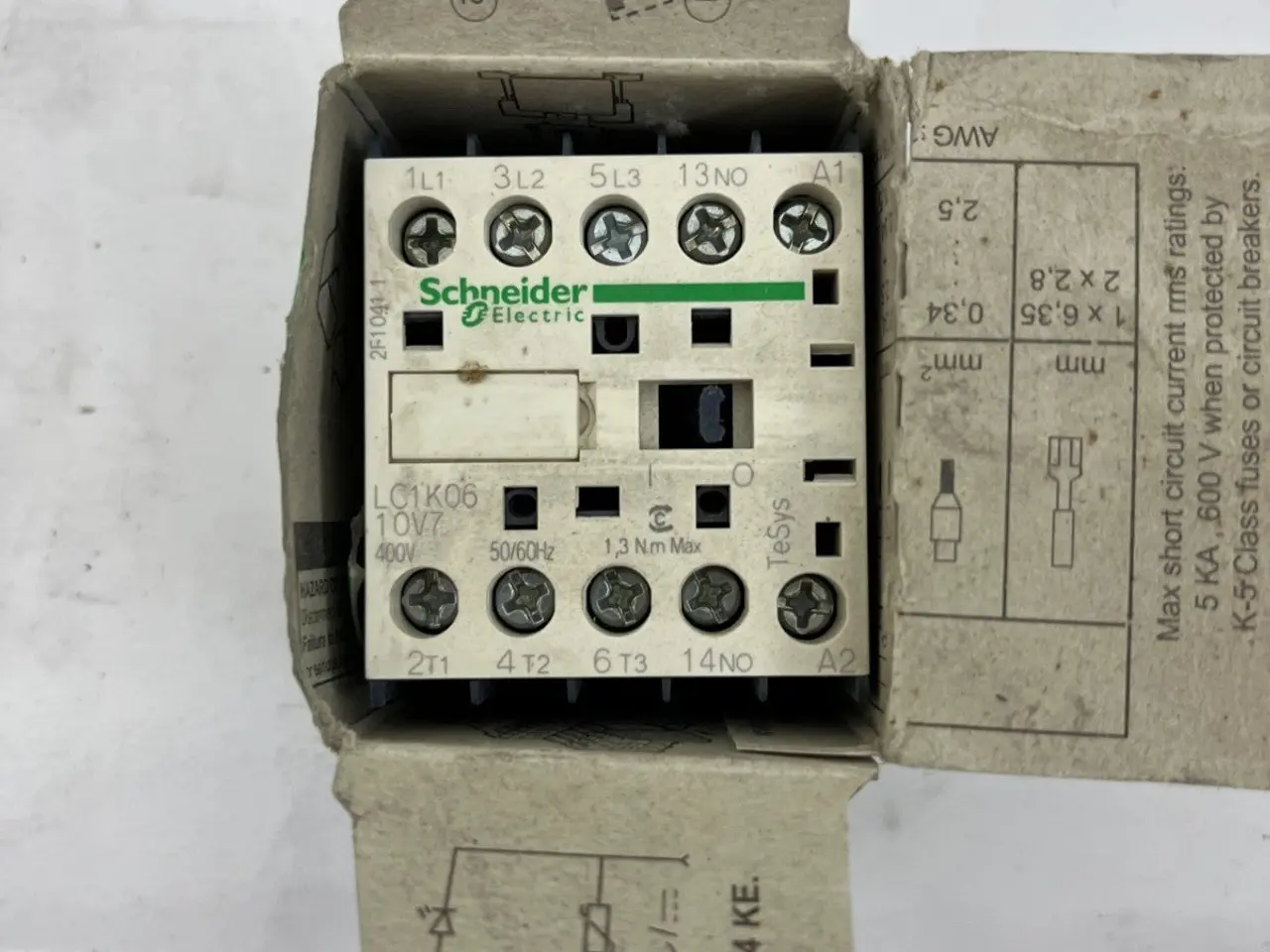 Billede 5 - Schneider Electric LC1K0610V7 TeSys K kontaktor
