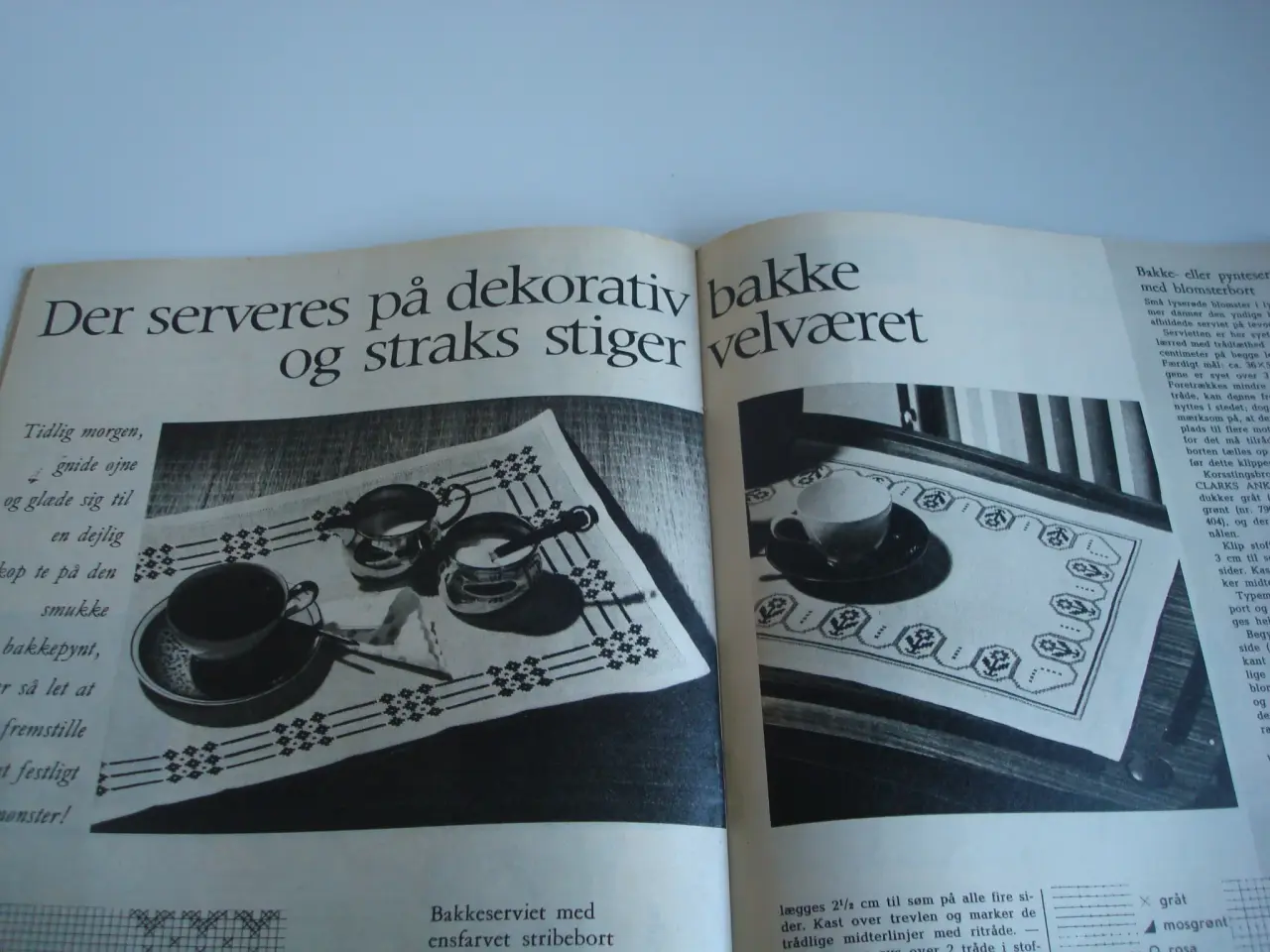 Billede 1 - Mønster til bakkeservietter fra Flittige Hænder 61