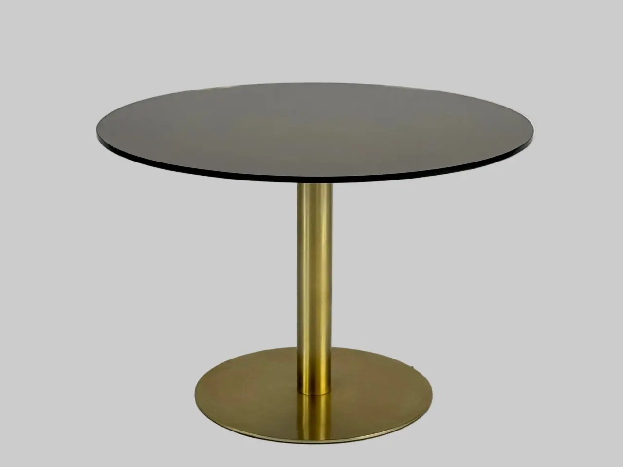 Billede 1 - Rundt Sofabord - Glas/Messing Stel Ø60 cm