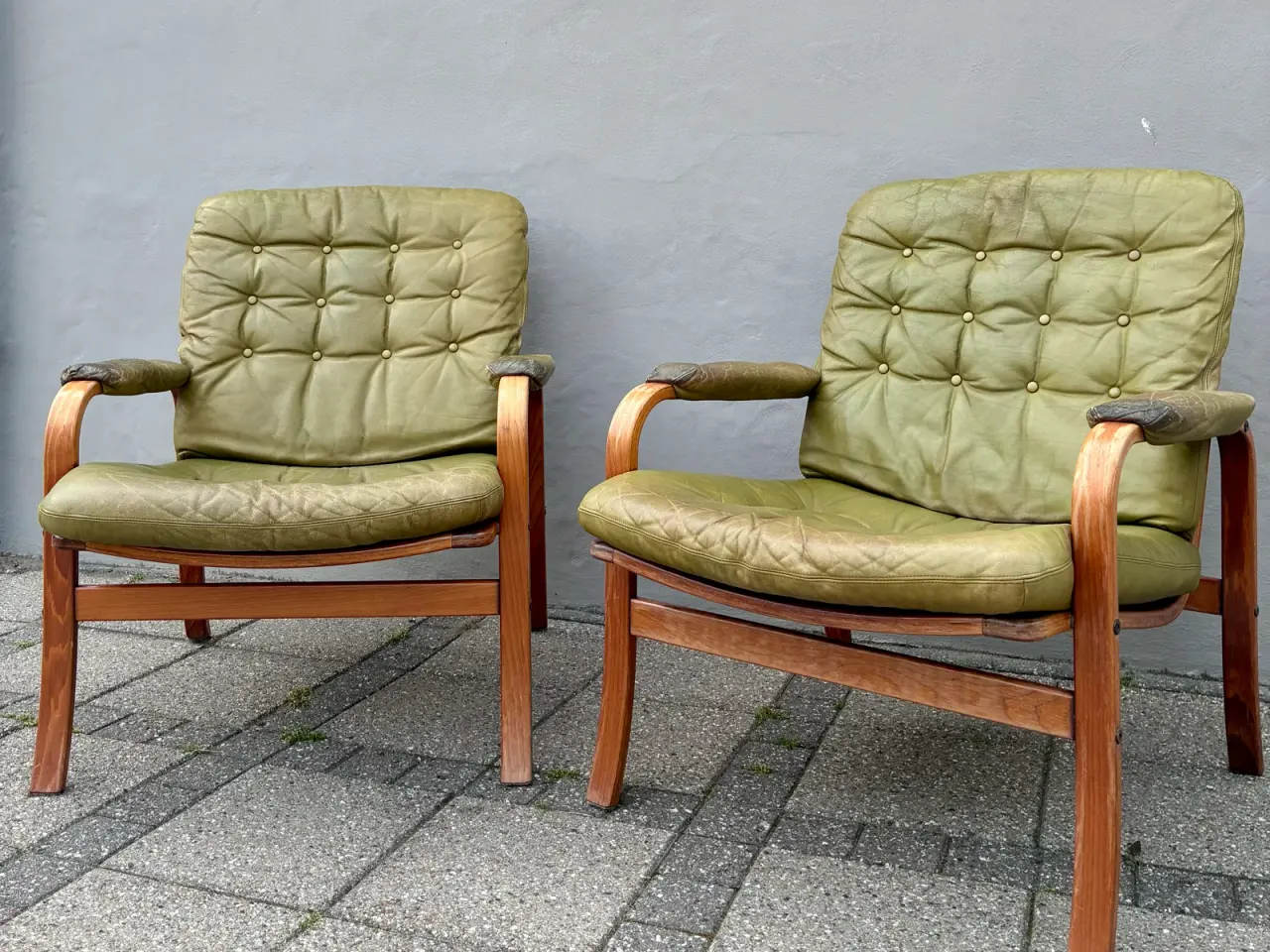 Billede 8 - Vintage svenske 60’er læder loungestolesæt Göte Mö
