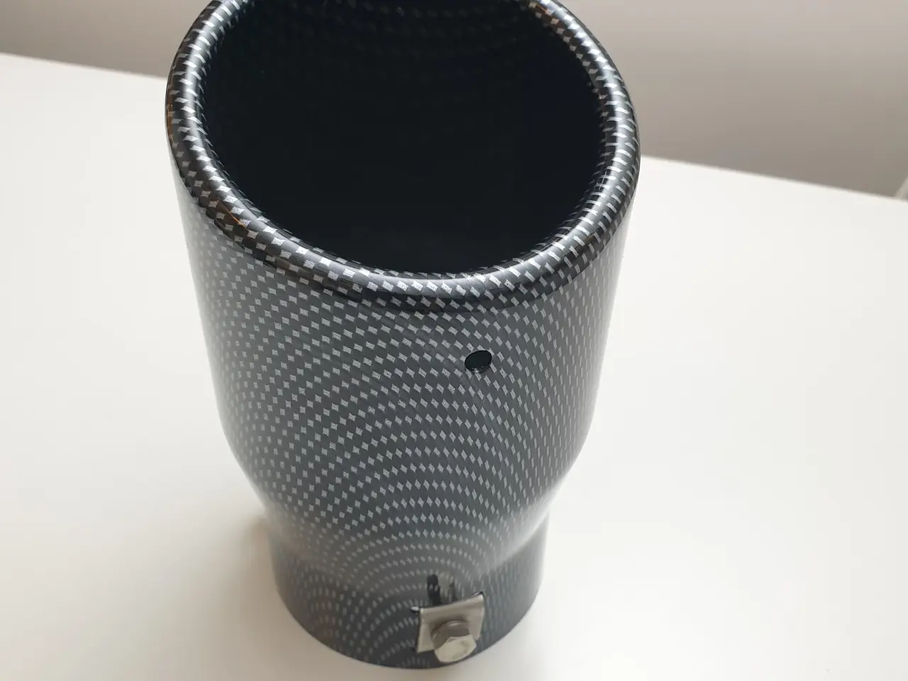Billede 5 - NY! 90mm Carbon / Sort Rørendestykke
