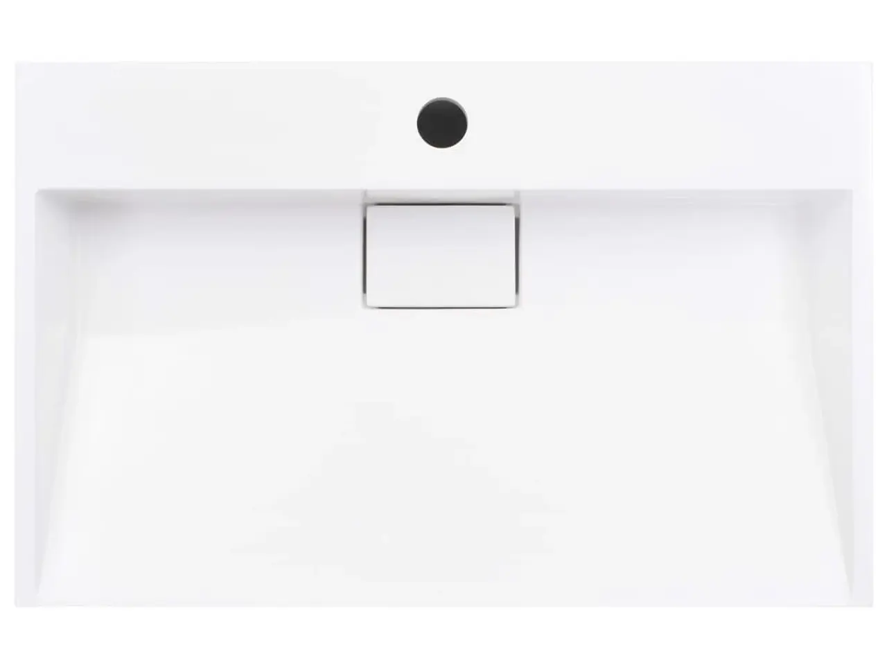 Billede 4 - Håndvask 60 x 38 x 11 cm - mineralstøbt, hvid