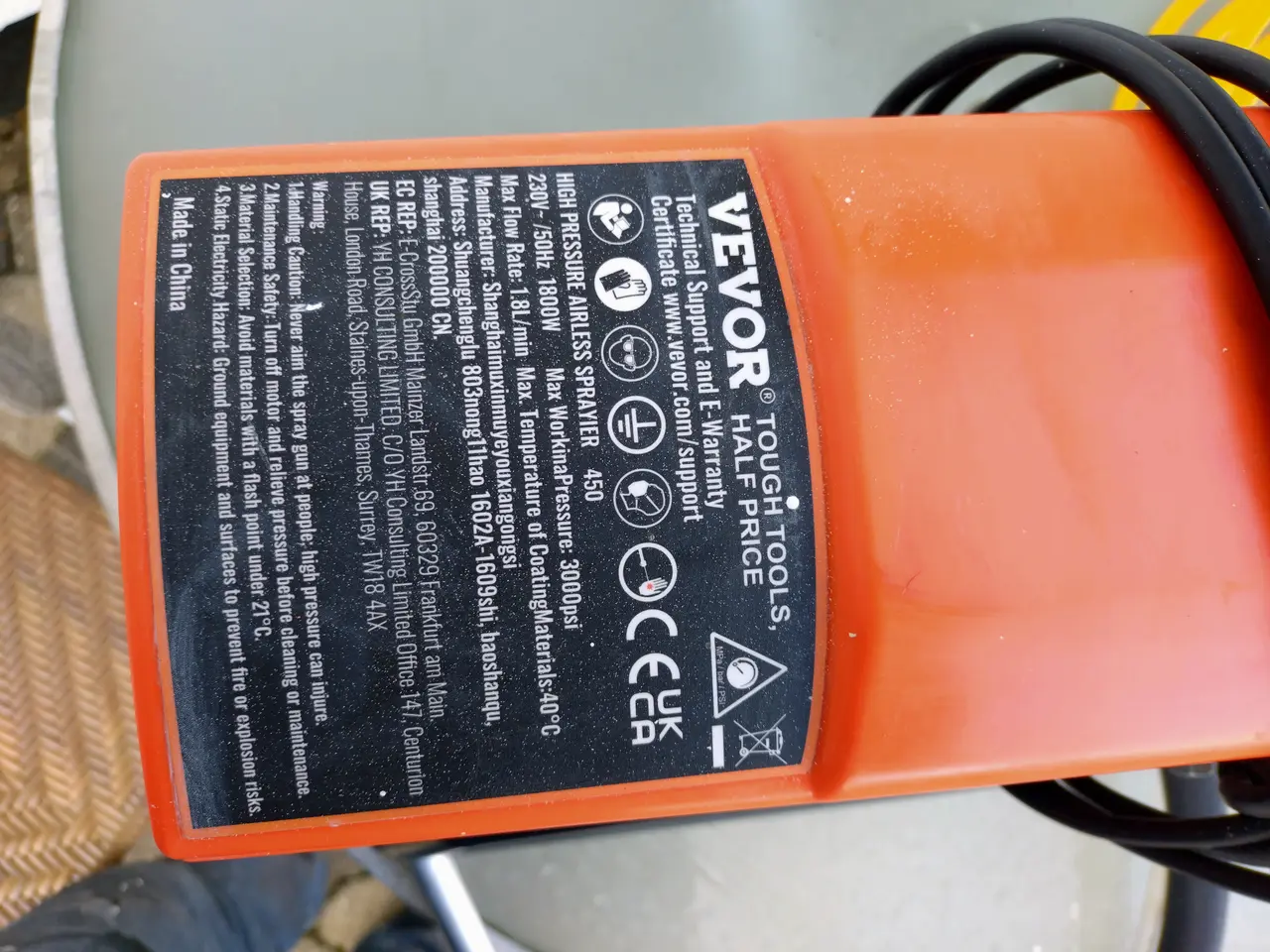 Billede 3 - MALESPRØJTE VEVOR AIRLESS.