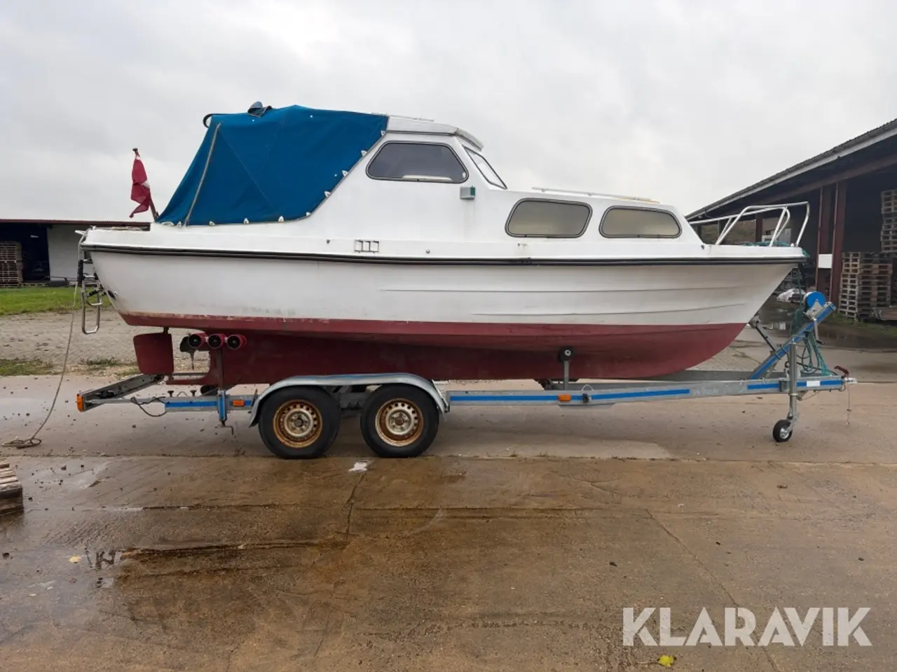 Billede 6 - Kabinebåd + trailer Myra 22 fod med 2000 tons trailer