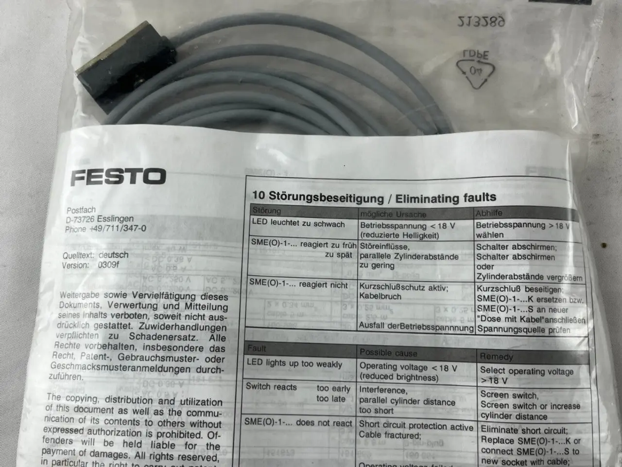 Billede 6 - FESTO SME-8 Proximity Sensor 30459 T613 Magnetic