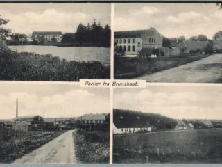 Partier fra Brunshaab - Postkort - Ubrugt