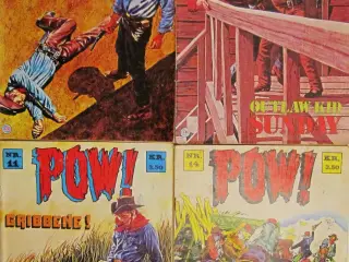 POW ! - 4 stk, Se billede, Tegneserie