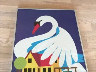 Svane, Retro plakt i alu-glasramme