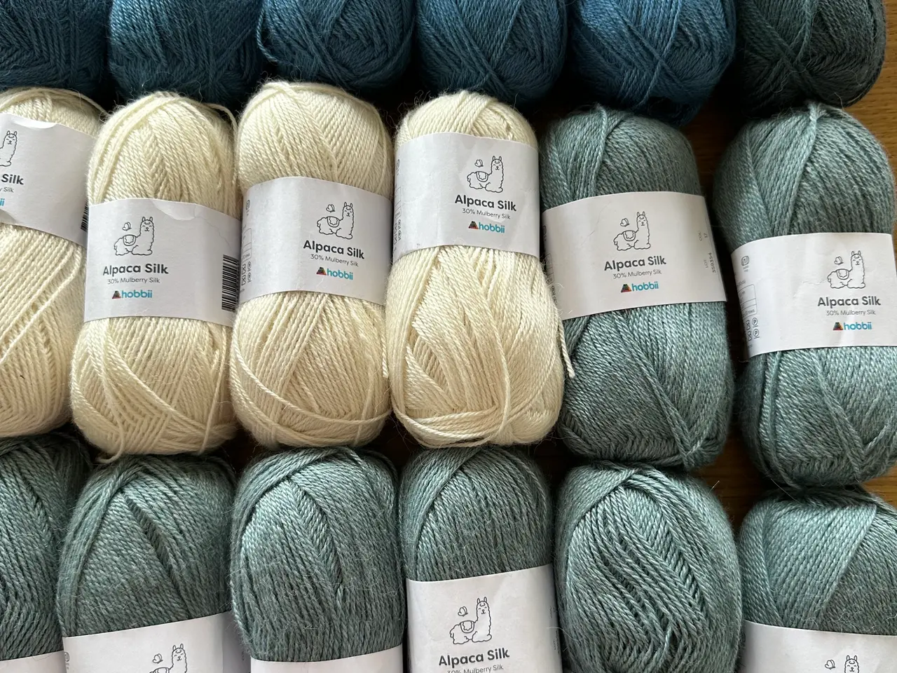 Billede 1 - 900 g. Alpaca Silk. Røgfrit