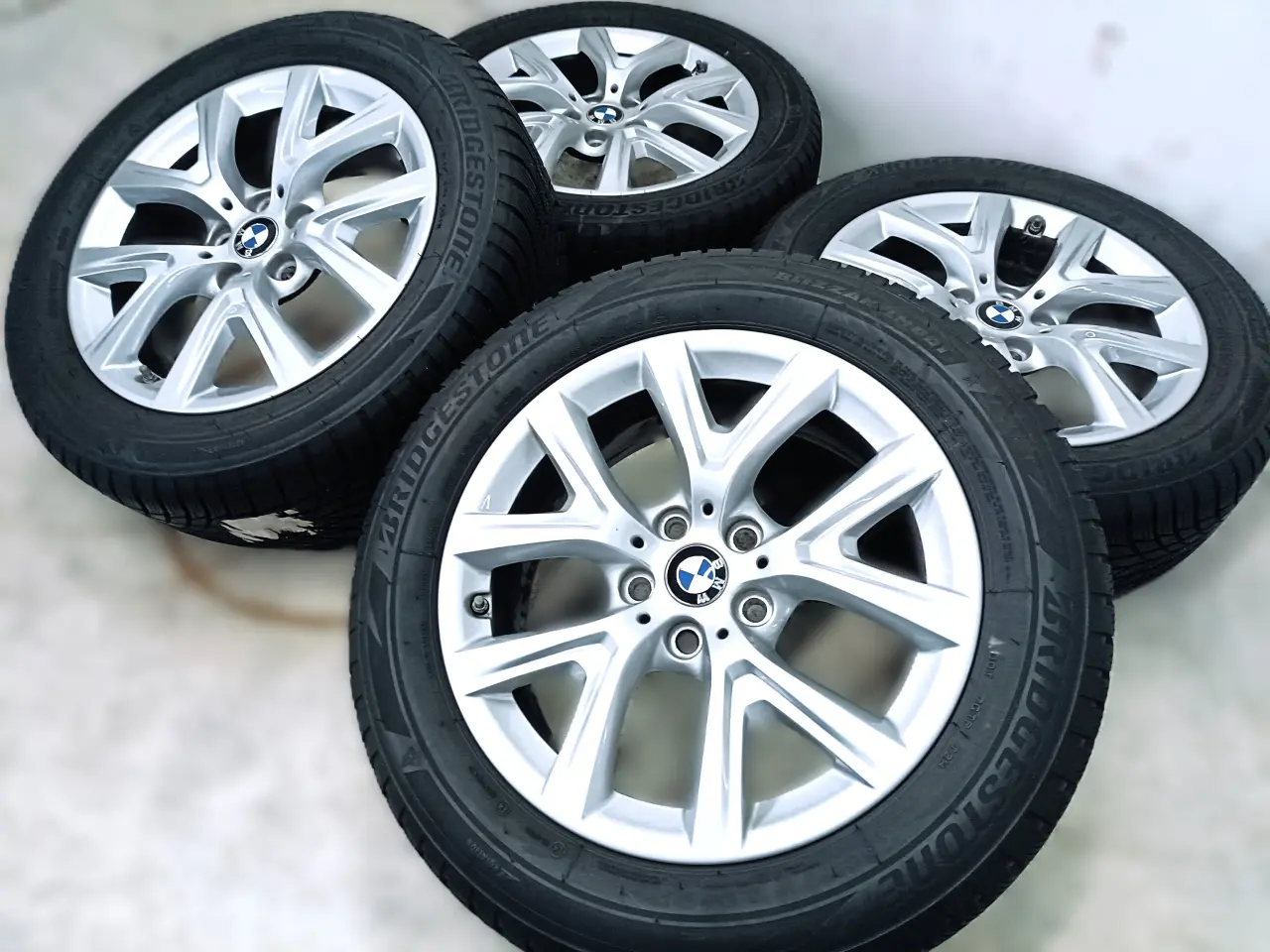 Billede 2 - 5x112 17" ET39 nav 66,6ø BMW vintersæt inkl.TPMS -