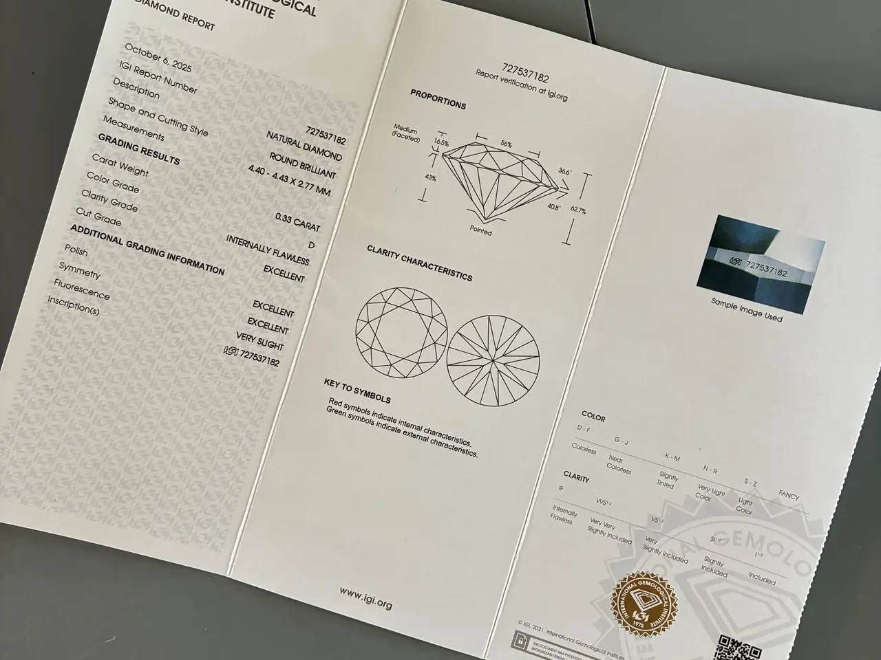 Billede 1 - 0,33 ct Diamant – Naturlig rund Byd