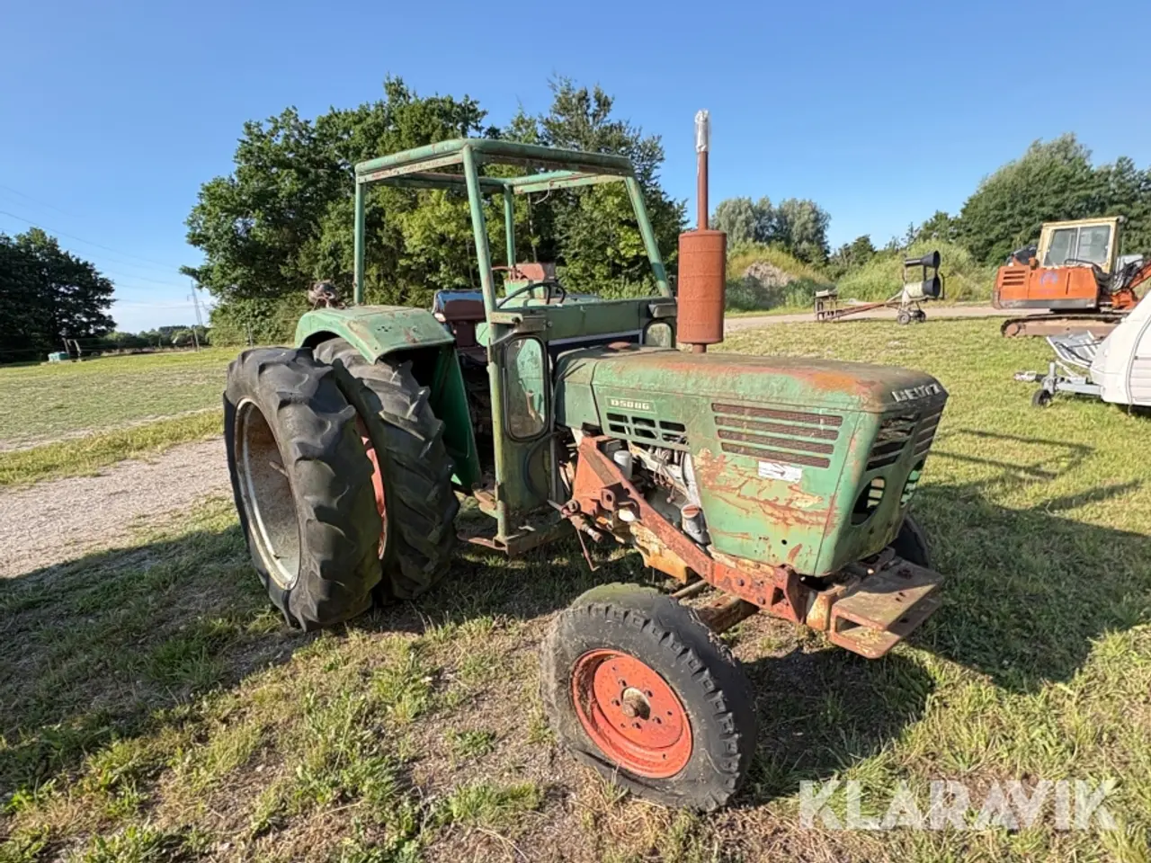 Billede 2 - Veterantraktor Deutz D500G Tvillinghjul og frontlæsser