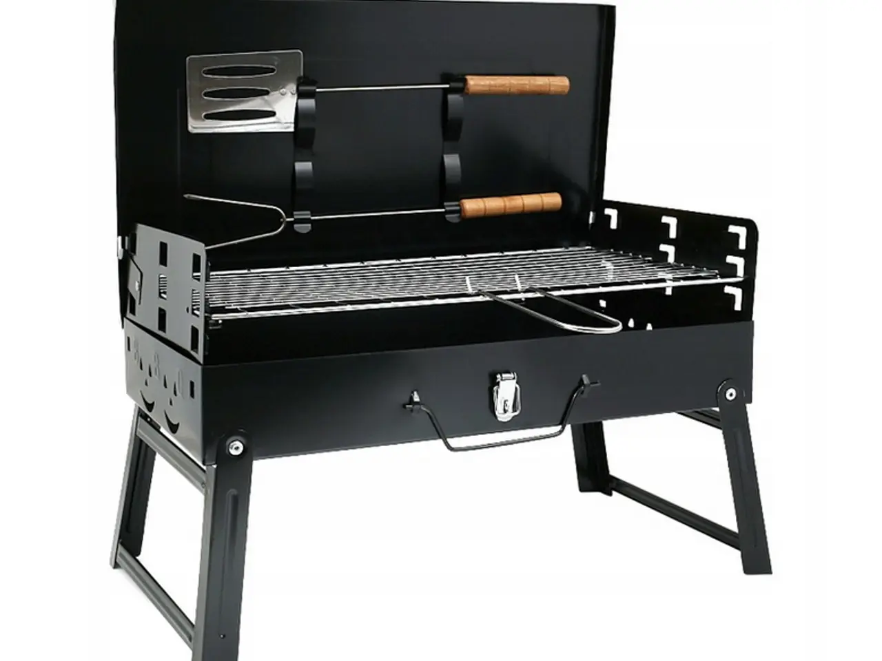 Billede 4 - TURISTGRILL kuffert foldbar 43x23cm + GRATIS x 2