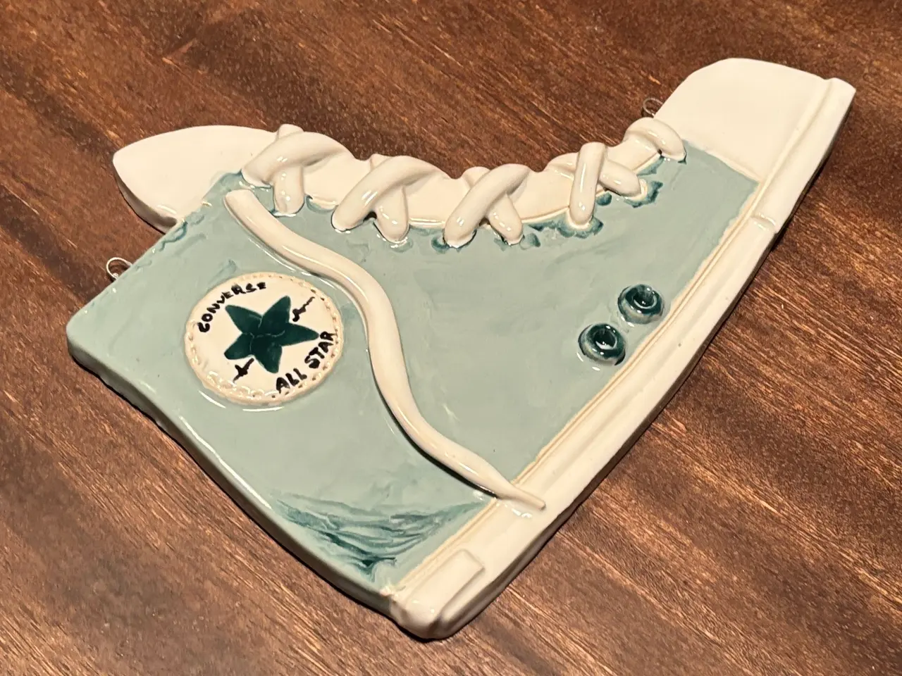 Billede 1 - Converse sko håndlavet i keramik.