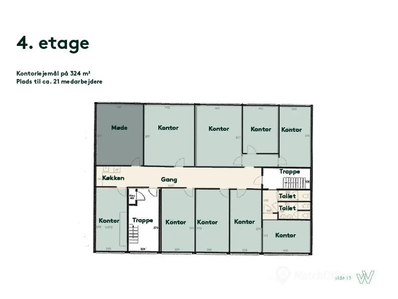 Billede 12 - Kontorlejemål på 324 m² beliggende på 4. sal