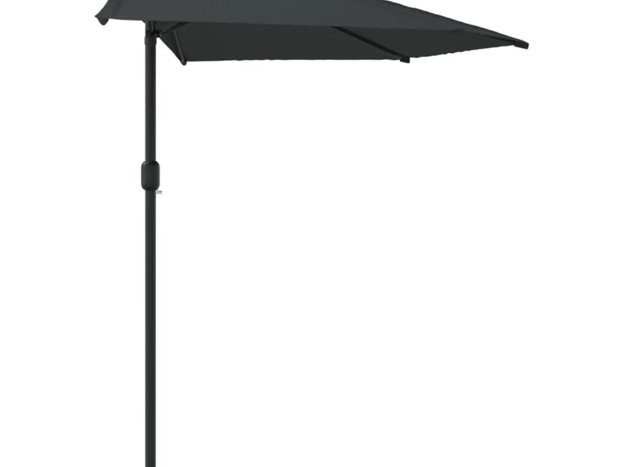Billede 4 - Balkonparasol halv - antracitgrå 270 × 144 cm med aluminiumsstang