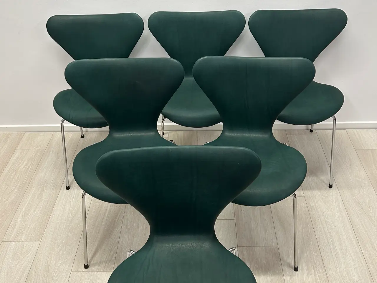 Billede 4 - Arne Jacobsen Syverstole Pure anilin Grøn