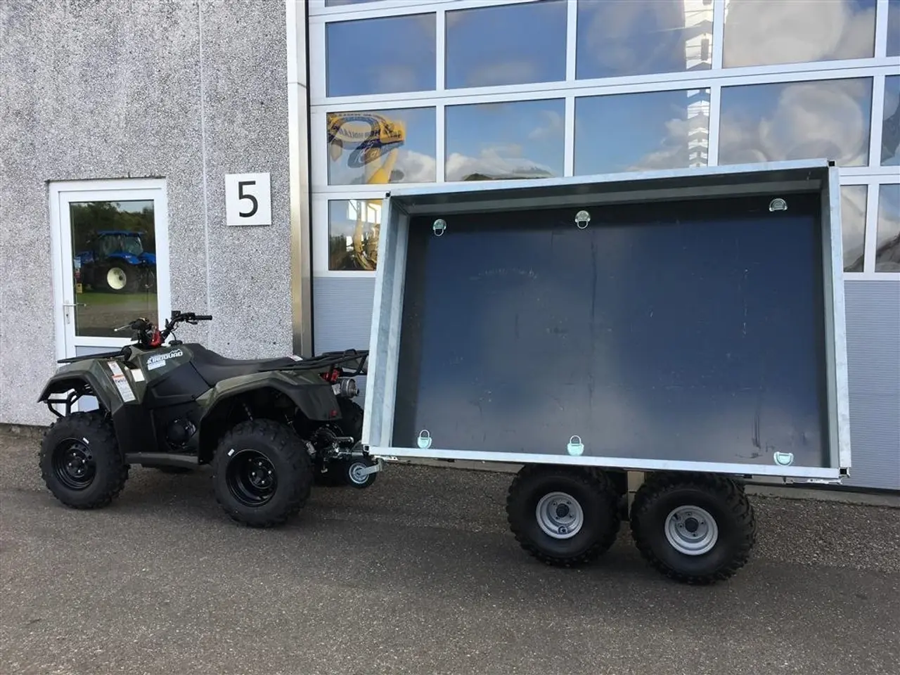 Billede 3 - K-vognen K-Offroad 1,2 tons Boggievagn TILBUD - 3-vejs tip, el-hydraulisk