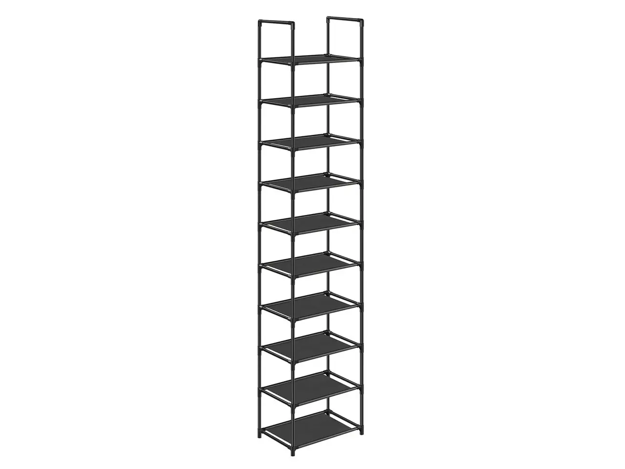 Billede 1 - Skostativ 10 niveauer pladsbesparende, 33 × 33 × 173 cm, sort