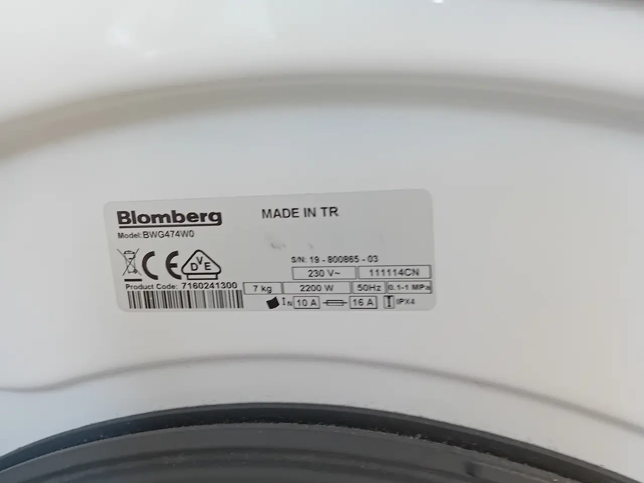 Billede 3 - Blomberg vaskemaskine