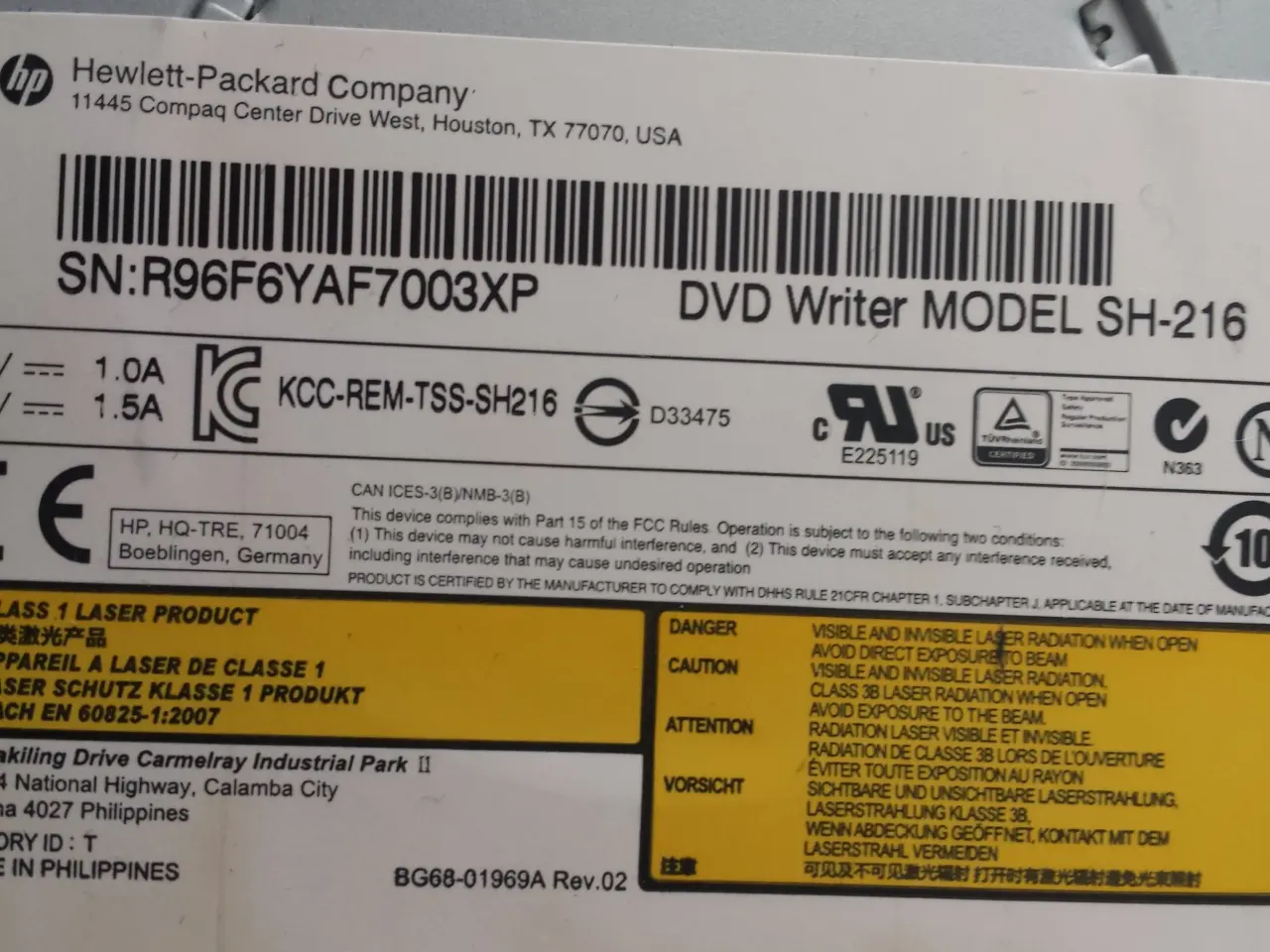 Billede 3 - HP SH-216DB/HPTHF DVD Multi-recorder R DVD±RW DL