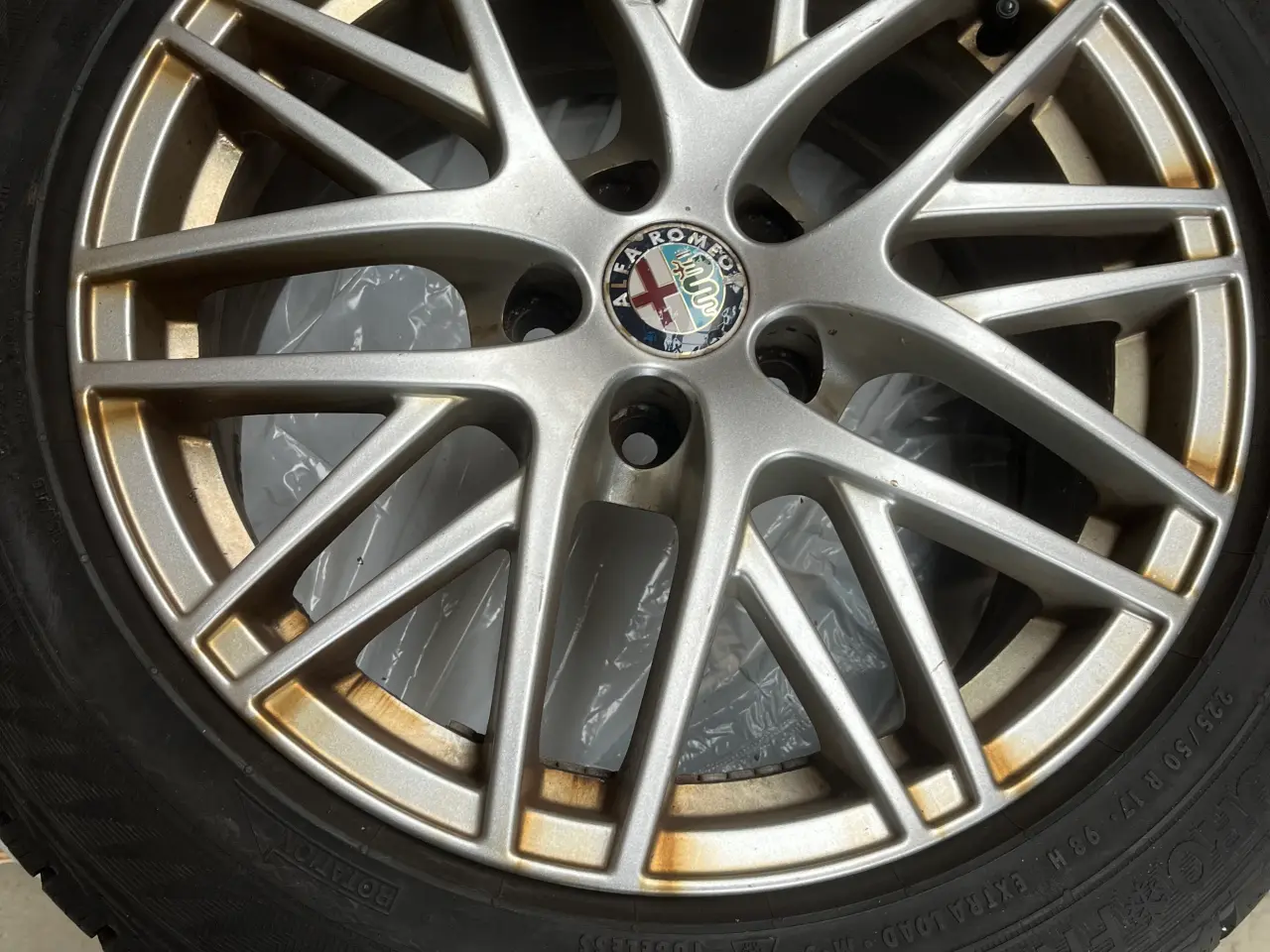 Billede 2 - Vinterdæk på Alufælge til Alfa Romeo 159