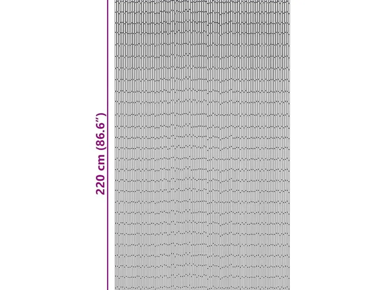 Billede 7 - Insektgardin til døren bambus print 90x220 cm bambus