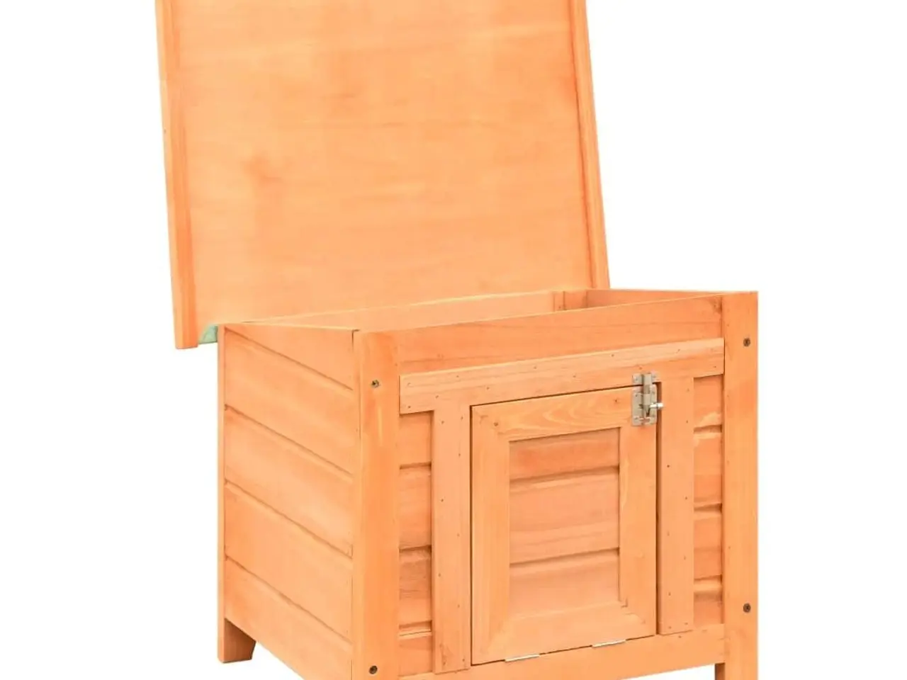 Billede 3 - Udendørs kattehus 50 x 46 x 43,5 cm - brun/grøn