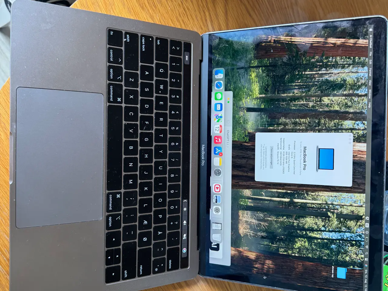Billede 2 - MacBook Pro 13” 2018 – i5 / 8GB RAM / Nyt batteri