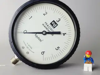 ⭐️· Vintage Kvalitets Præcisionsmanometer EV DK