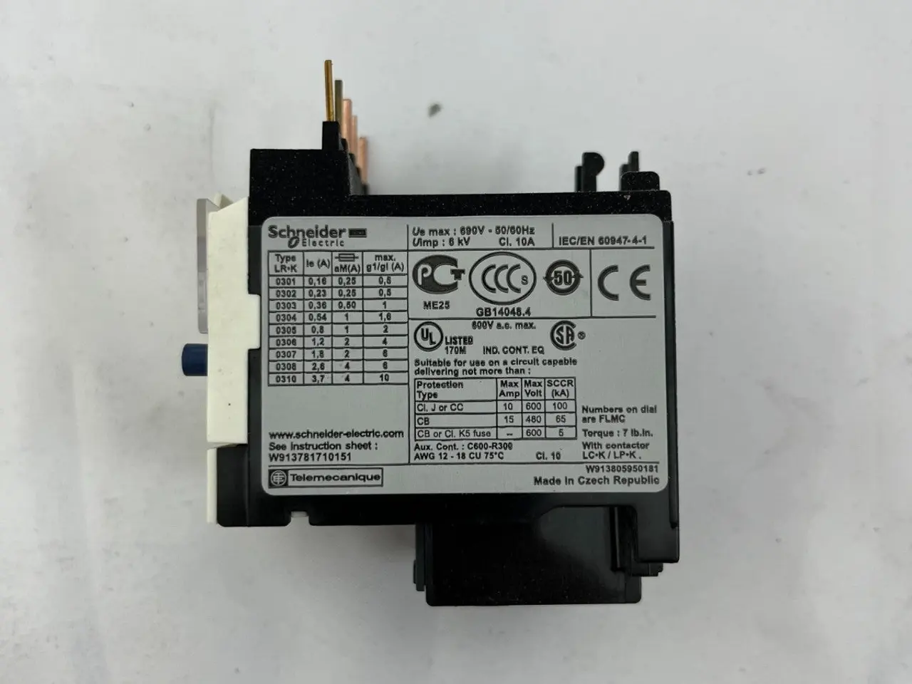Billede 5 - Schneider Electric LR2K0304 TeSys Thermal Overload