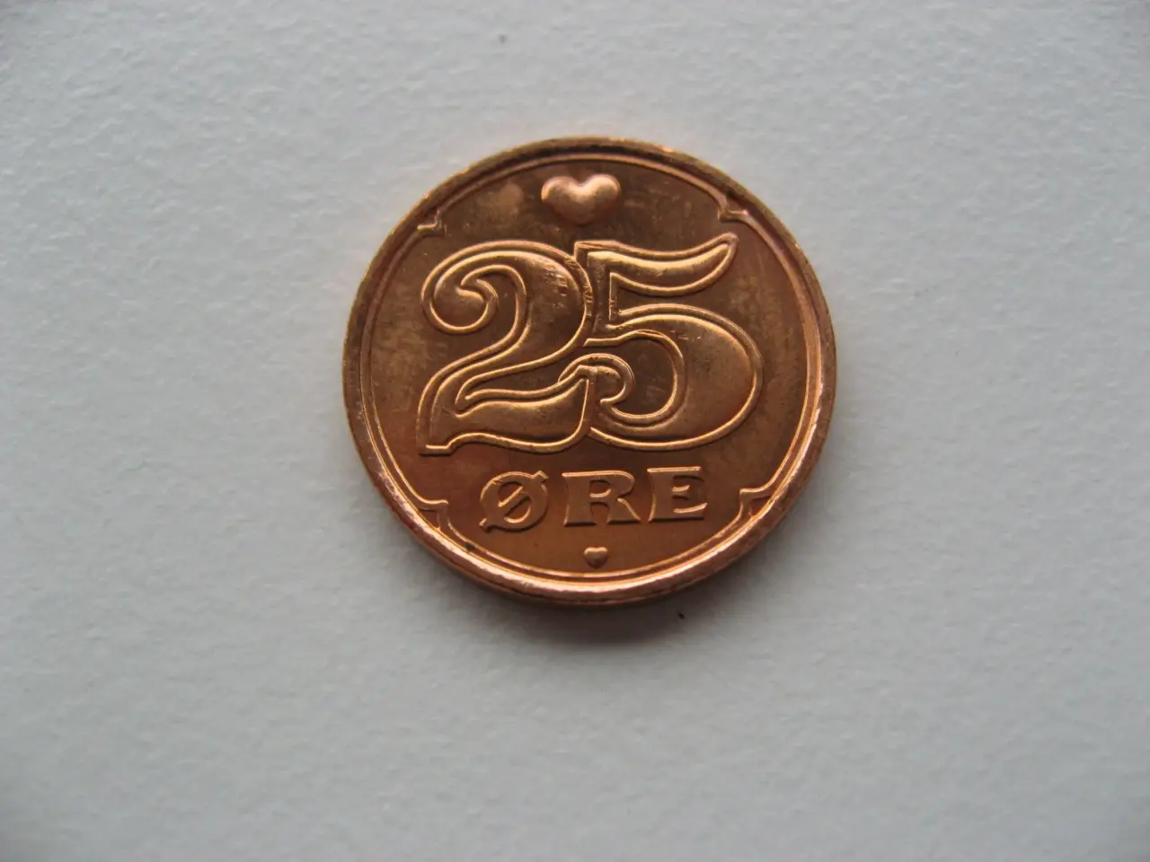 Billede 4 - Smuk Proof 25 Øre 2008. Den sidste i serien