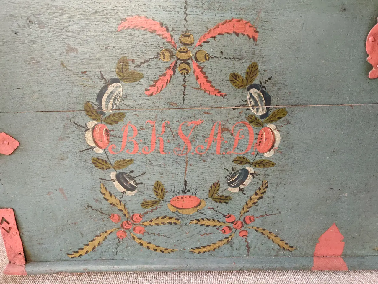 Billede 3 - Brudekiste fra 1819 original stand