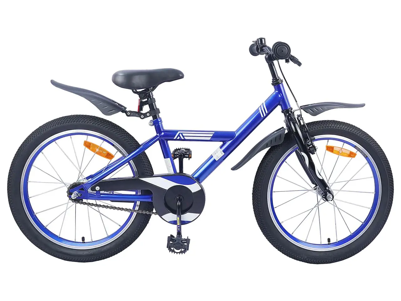 Billede 1 - Børnecykel 18" til 5-7 år - mørk blå, enkelt gear