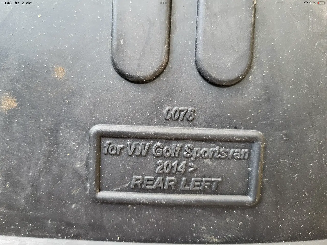 Billede 2 - Gummimåtte til Golf Sportsvan
