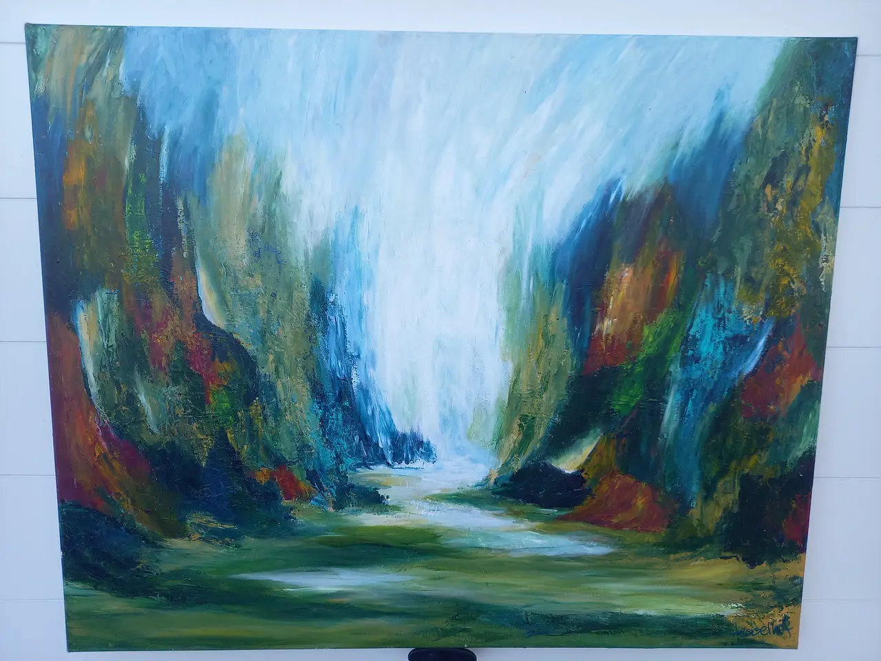 Billede 2 - Maleri Bettina Hesselhof 80x100 cm