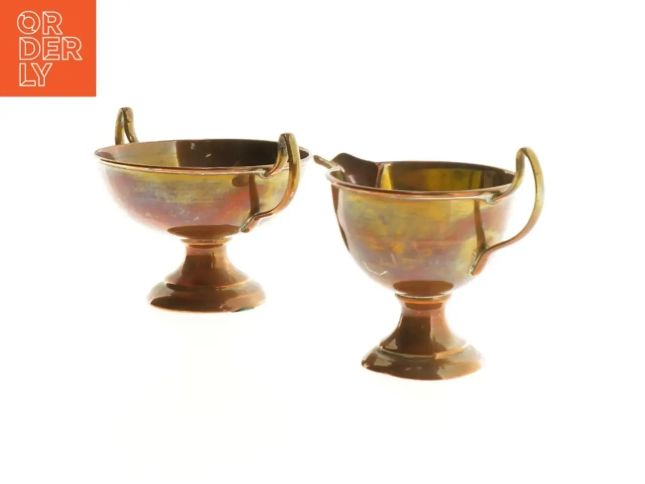 Billede 1 - Sæt med skål og kande i bronze (str. 8 cm)