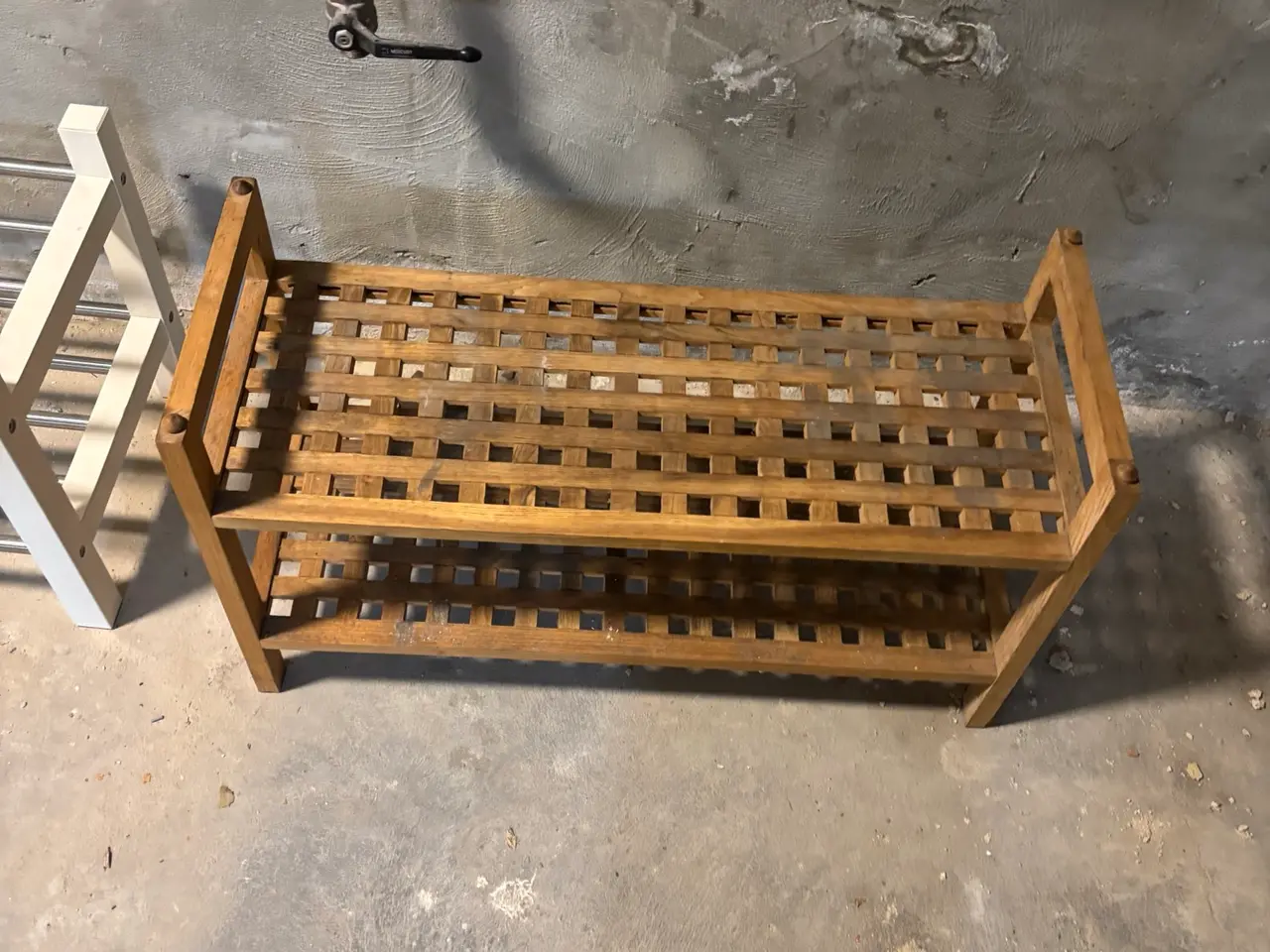 Billede 2 - IKEA Molger bænk/skoreol i træ