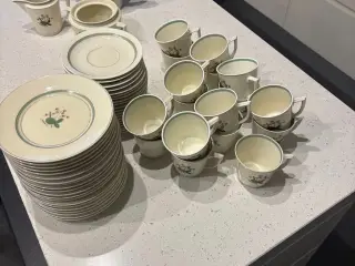 Royal Copenhagen kaffestel nrk hjertegræs