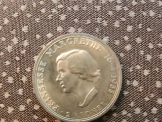 Prinsesse Margrethe 18 år - 2 kr. 1958