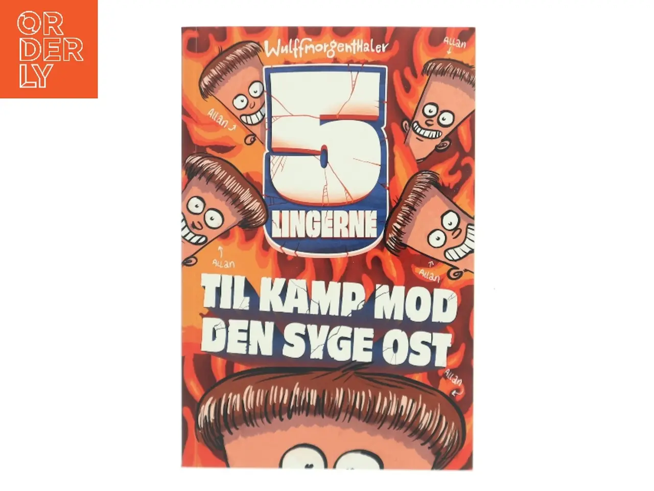 Billede 1 - 5-lingerne - til kamp mod den syge ost af Pernille Bønløkke Toustrup (Bog)