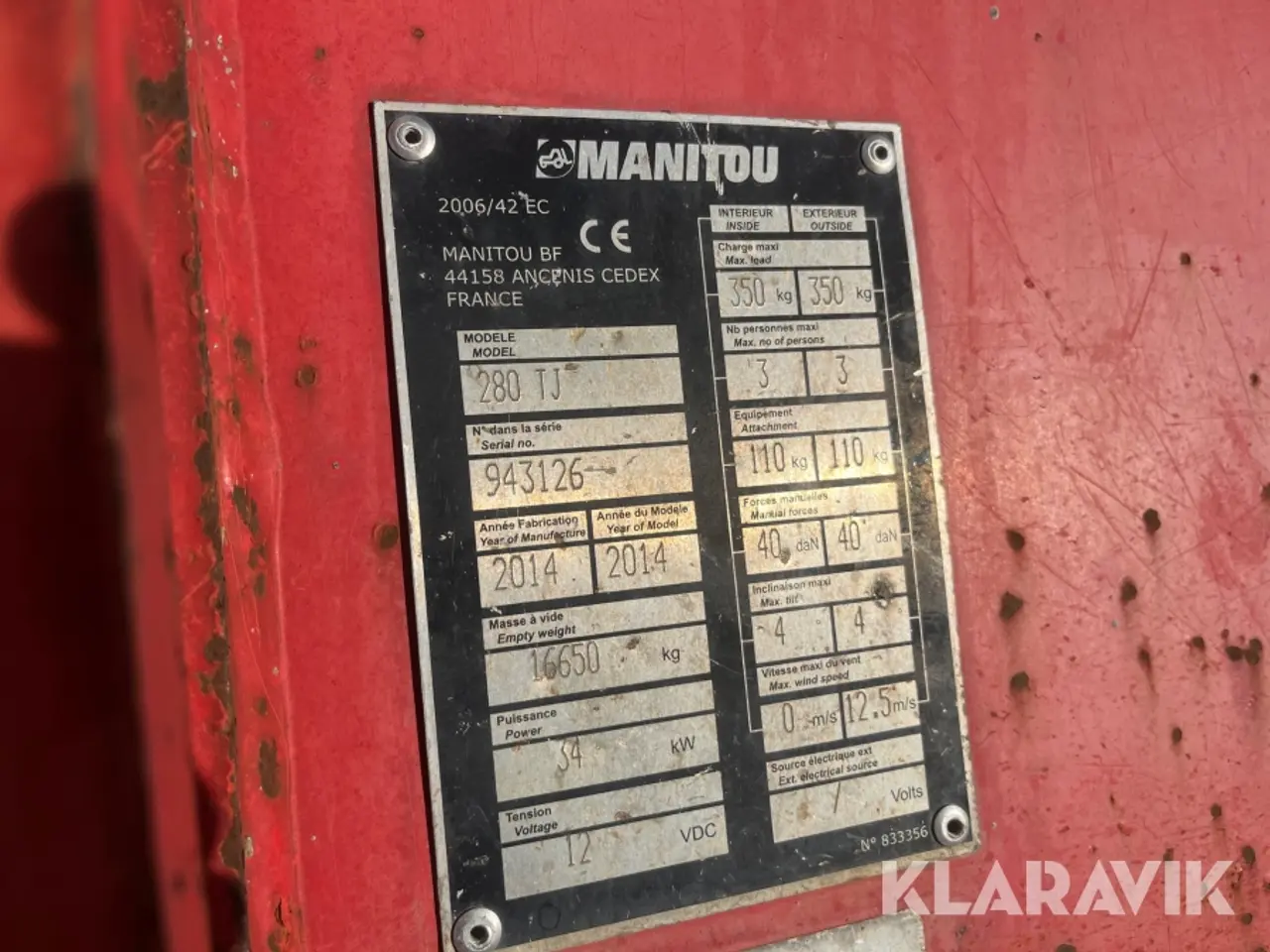 Billede 7 - Bomlift Manitou 280TJ 28meter