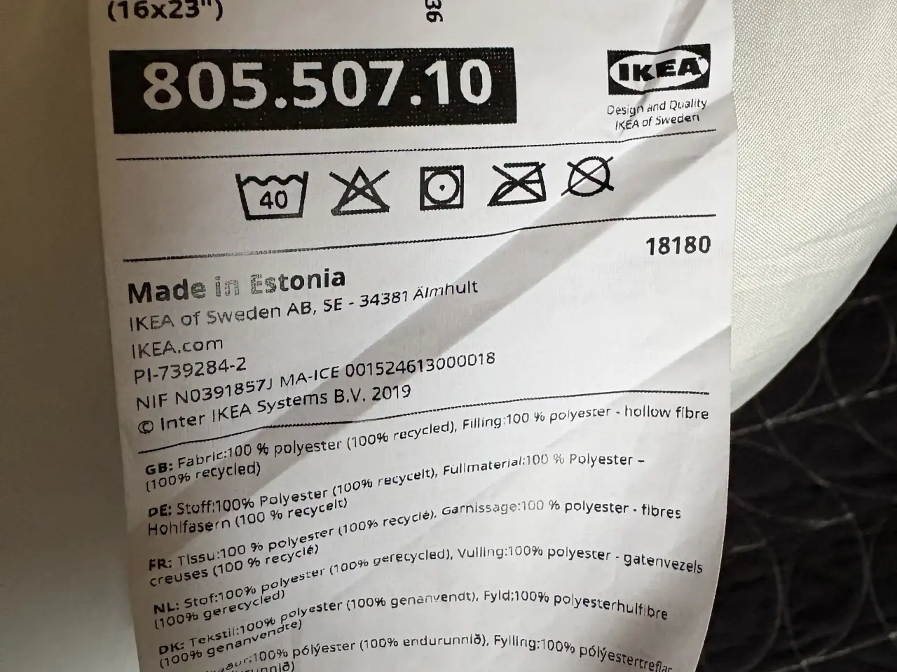 Billede 2 - Pyntepuder fra ikea kun pakket ud af plastik