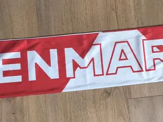 NYT DANMARK EURO 2024 HALSTØRKLÆDE, 150 CM