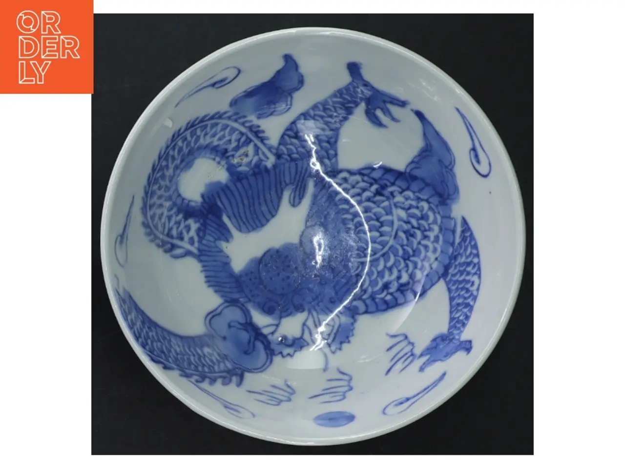 Billede 3 - Blå og hvid porcelænsskål (str. 18 cm)